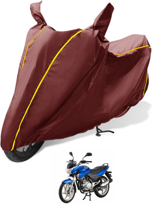 Auto Hub Waterproof Two Wheeler Cover for Bajaj(Discover 150 f, Maroon)