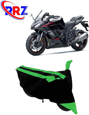 RRZ Waterproof Two Wheeler Cover for Kawasaki(Ninja 1000, Black, Green)