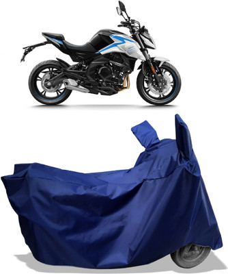 Amexride Two Wheeler Cover for CFMoto(400NK BS6, Blue)
