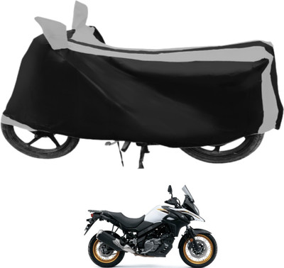 Euro Care Waterproof Two Wheeler Cover for Suzuki(V-Strom 650 XT, Silver)