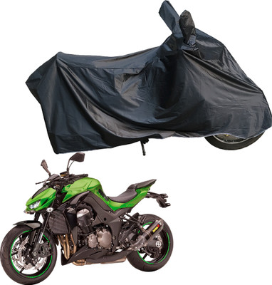 Motodreka Waterproof Two Wheeler Cover for Kawasaki(Z1000, Black)