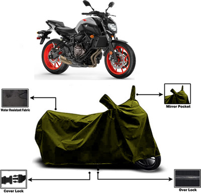 Amexride Two Wheeler Cover for Yamaha(MT 07 BS6, Green)