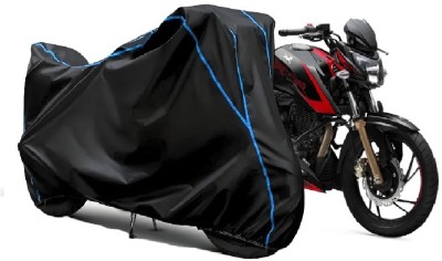 Kishori Enterprises Waterproof Two Wheeler Cover for TVS(Apache, Black)