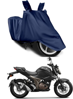 Furious3D Two Wheeler Cover for Suzuki(Gixxer 250, Blue)