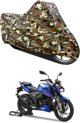 AutoGalaxy Waterproof Two Wheeler Cover for TVS(Apache RTR 200 4V, Yellow)