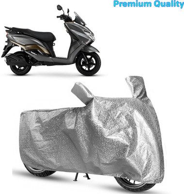 LifoDora Waterproof Two Wheeler Cover for Suzuki(Burgman Street 125, Silver)