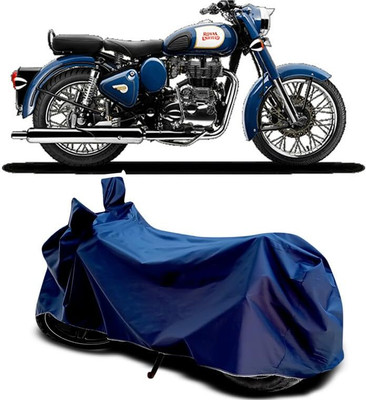 AASHTIK MART Two Wheeler Cover for Royal Enfield(Bullet 350, Blue)