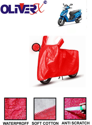 OliverX Waterproof Two Wheeler Cover for Hero(Maestro Electric, Red)