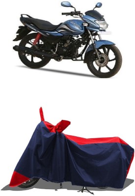 SUGASHRI Waterproof Two Wheeler Cover for Hero(Passion Pro, Red, Blue)