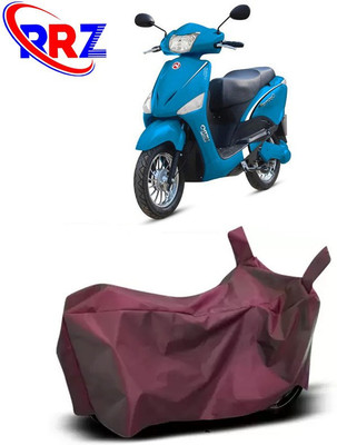 RRZ Waterproof Two Wheeler Cover for Hero Electric(Electric Optima, Maroon)