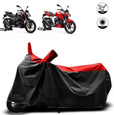 Mdstar Waterproof Two Wheeler Cover for TVS(Apache RTR 200 4V, Red)