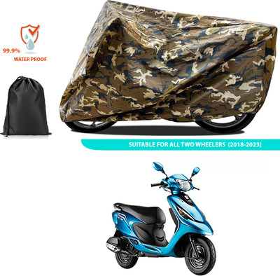 PAGORA Waterproof Two Wheeler Cover for TVS(Scooty Zest, Yellow)