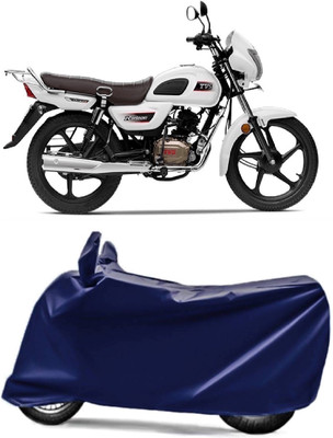 AUCTIMO Two Wheeler Cover for TVS(Radeon, Blue)