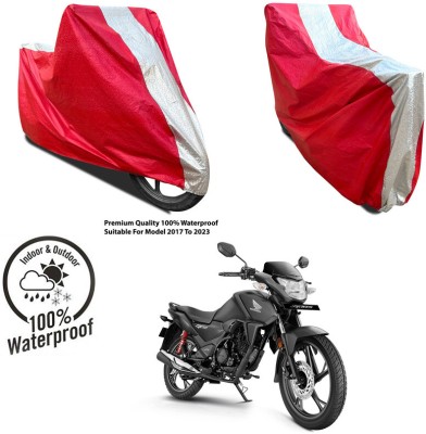 AUTOCAD Waterproof Two Wheeler Cover for Suzuki(Gixxer 250, Silver, Red)