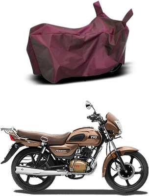 Mdstar Waterproof Two Wheeler Cover for TVS(Radeon, Maroon)