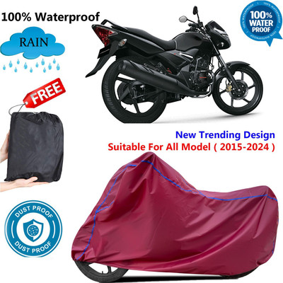AUTOCAD Waterproof Two Wheeler Cover for Honda(CB Unicorn, Maroon)