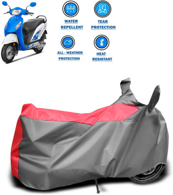 DeepShakshi AUTOMOTIVE Two Wheeler Cover for Honda(Activa i, Red, Grey)