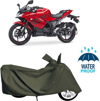 Autoinnovation Waterproof Two Wheeler Cover for Suzuki(Green)