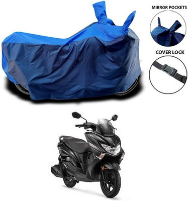 DeepShakshi AUTOMOTIVE Two Wheeler Cover for Suzuki(Burgman Street, Black, Blue)