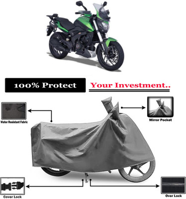 Amexride Two Wheeler Cover for Bajaj(Dominar, Grey)