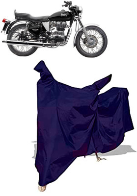 Amexride Two Wheeler Cover for Royal Enfield(Electra, Blue)
