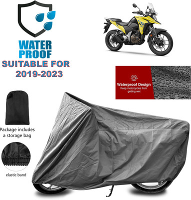GOSHIV-car and bike accessories Waterproof Two Wheeler Cover for Suzuki(Grey)