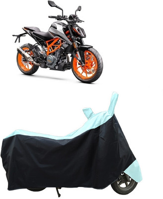 Coxtor Waterproof Two Wheeler Cover for KTM(390 Duke, White)
