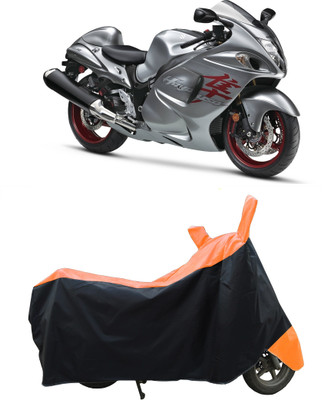Coxtor Waterproof Two Wheeler Cover for Suzuki(GSX R1300 Hayabusa, Orange)