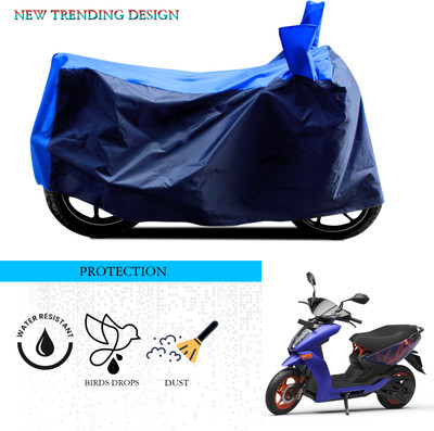 ANTHUB Waterproof Two Wheeler Cover for Ather(450, Black, Blue)