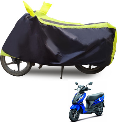 Euro Care Waterproof Two Wheeler Cover for Suzuki(Let's, Yellow, Black)