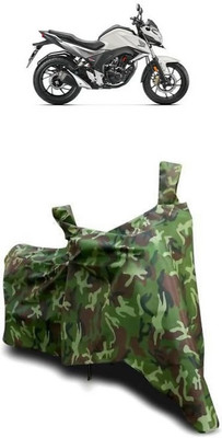 ATBROTHERS Waterproof Two Wheeler Cover for Honda(CB Hornet 160R, Multicolor, Green)