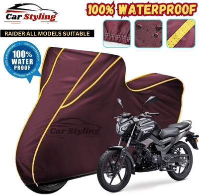 OliverX Waterproof Two Wheeler Cover for TVS(Raider, Maroon, Yellow)