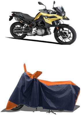 SUGASHRI Waterproof Two Wheeler Cover for BMW(F 750 GS, Orange, Blue)