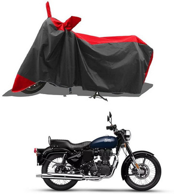 PAGORA Waterproof Two Wheeler Cover for Royal Enfield(Bullet Electra Twinspark, Red, Black)