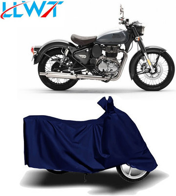 DeepShakshi AUTOMOTIVE Waterproof Two Wheeler Cover for Royal Enfield(Classic 350, Blue)