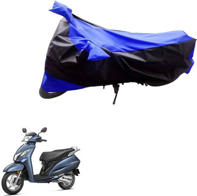 MWBB Waterproof Two Wheeler Cover for Honda(Activa, Black, Blue)