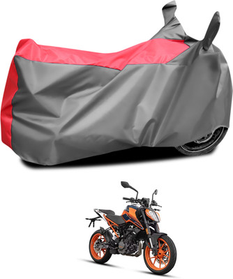 PAGORA Waterproof Two Wheeler Cover for KTM(Duke 200, Grey, Red)