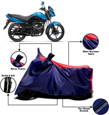 DeepShakshi AUTOMOTIVE Two Wheeler Cover for Hero(Splendor I Smart, Red, Blue)