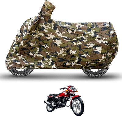 Caronix Waterproof Two Wheeler Cover for TVS(Star Sport, Brown)