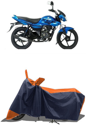 SUGASHRI Waterproof Two Wheeler Cover for Bajaj(XCD 125cc, Orange, Blue)