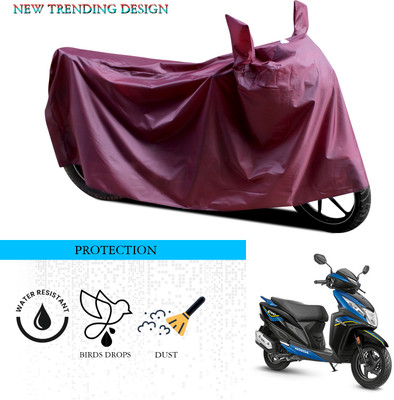 ANTHUB Waterproof Two Wheeler Cover for Honda(Dio, Maroon)