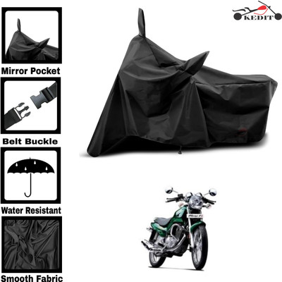 KEDIT Two Wheeler Cover for TVS(Fiero F2, Black)