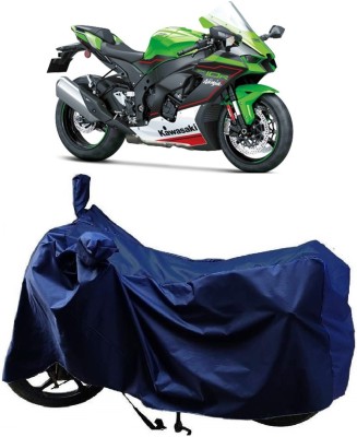 MMSSTAR Waterproof Two Wheeler Cover for Kawasaki(Ninja ZX-10R, Blue)