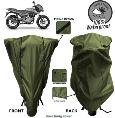 MADAFIYA Two Wheeler Cover for Bajaj(Pulsar 180 DTS-i, Green, Black)