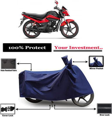 Amexride Two Wheeler Cover for Hero(Splendor iSmart 110, Blue)