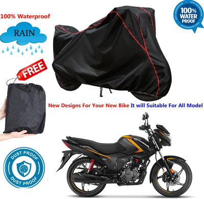 AUTOCAD Waterproof Two Wheeler Cover for Hero(Glamour i3s BS6, Black)