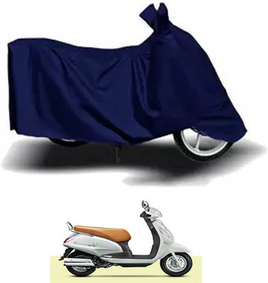 RONISH Waterproof Two Wheeler Cover for Suzuki(Access, Blue)