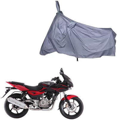 FKOK Waterproof Two Wheeler Cover for Bajaj(Pulsar 200 NS DTS-i, Silver)