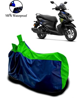 rakku Waterproof Two Wheeler Cover for Yamaha(RayZR 125 Fi, Green, Blue)
