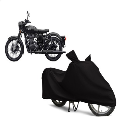 EGAL Waterproof Two Wheeler Cover for Royal Enfield(Classic Stealth Black, Black)